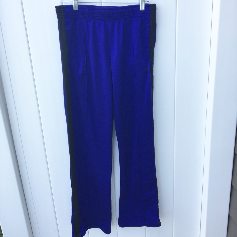 PINK Victoria Secret Royal Blue/Black Track Pants - Picture 5 of 8